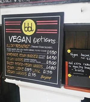 menu at Breakfast Brunch and Lunch in Edinburgh