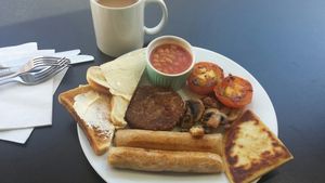 vegan full breakfast  at Breakfast Brunch and Lunch in Edinburgh