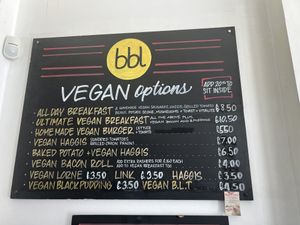 Menu   at Breakfast Brunch and Lunch in Edinburgh