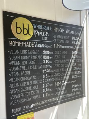 Menu   at Breakfast Brunch and Lunch in Edinburgh