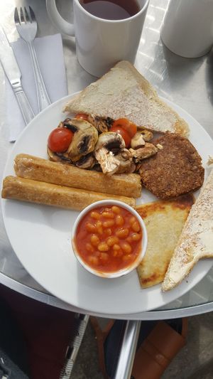 Vegan breakfast at Breakfast Brunch and Lunch in Edinburgh