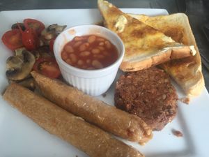 Vegan breakfast at Breakfast Brunch and Lunch in Edinburgh