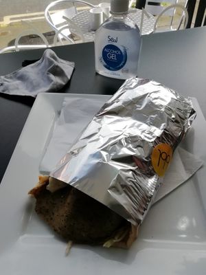 Vegan kebab at Breakfast Brunch and Lunch in Edinburgh