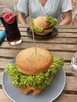 Chili bean burger  at Universum in Hannover