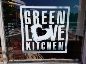 Window Logo at Green Love Kitchen in Lithonia