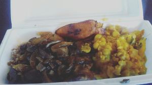 jerk mushroom at Green Love Kitchen in Lithonia