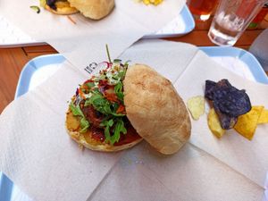 Black bean burger at Caju in Nice