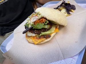 Spicy burger  at Caju in Nice