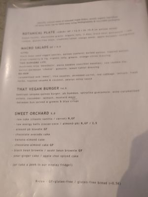 Menu (1 of 3) at Caju in Nice