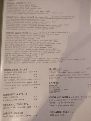 Menu (2 of 3) at Caju in Nice