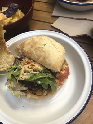 Potato bread bun!  at Caju in Nice