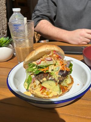 Food was great. The people working there were so lovely and welcoming. Small but cute spot!   at Caju in Nice