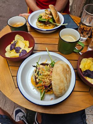 Beautiful home made burgers 👌 at Caju in Nice