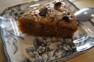 Pear-ginger cake (I think) at Caju in Nice