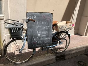 Outside at Caju in Nice