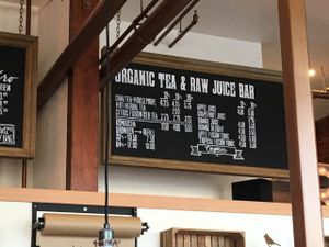 Menu at Coffee Plant Roaster in Eugene