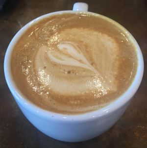 Housemade chai with hemp milk at Coffee Plant Roaster in Eugene