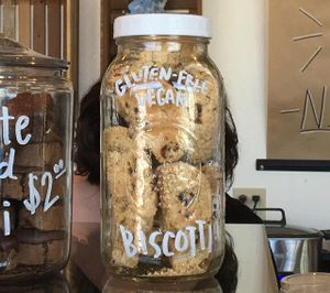 Vegan biscotti at Coffee Plant Roaster in Eugene