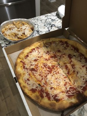 Vegan Margherita Pizza & Vegan Cheese Fries at Mario's Pizza in Ocean City