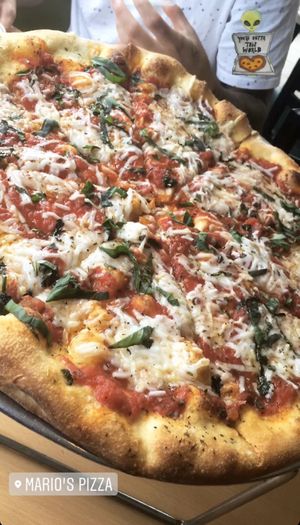 Margherita Pizza Xtra Sauce 🥰 at Mario's Pizza in Ocean City