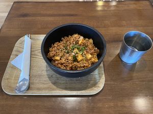 Fried rice with tofu  at A Cup of Peace in Boulder