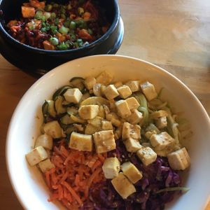 Bibim Bap and something ";bup"; at A Cup of Peace in Boulder
