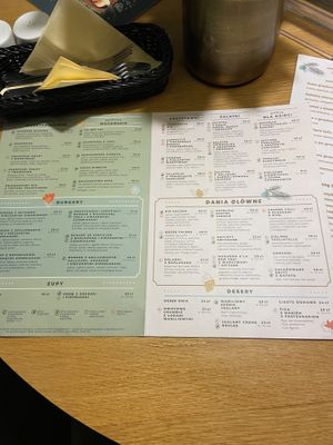 Menu   at Zielona in Lodz