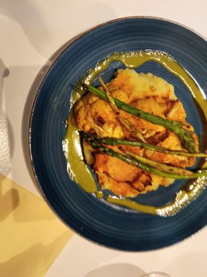 "Stek" z kalafiora at Zielona in Lodz