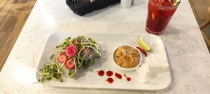 Summer rolls as starter at Zielona in Lodz