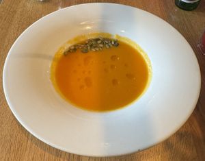 Zupa z dyni  at Zielona in Lodz