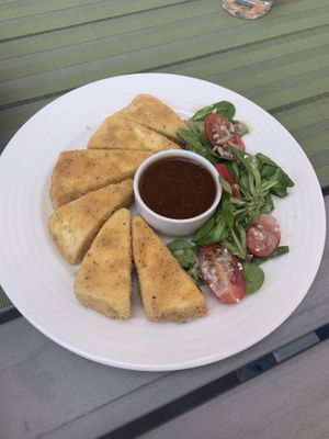 tofu nuggets  at Zielona in Lodz