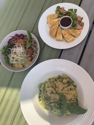 vegan dishes at Zielona in Lodz