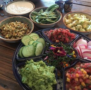 family dinner at Chalk Hill Cookery in Healdsburg