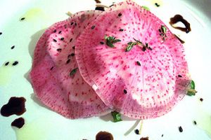 Cashew Cheese Ravioli at Chalk Hill Cookery in Healdsburg