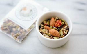 Sprouted trail mix. Available to purchase through Good Eggs and Grub Market, at Chalk Hill Cookery in Healdsburg