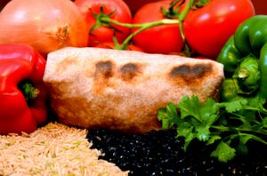 Burrito at Vge Cafe in Atlanta