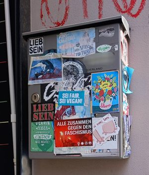 stickers around at Vunderland in Hamburg