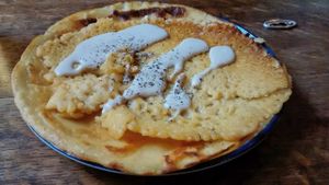 Chickpea flour crêpe at WILD in Antwerpen