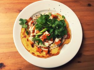 Chickpea fajitas with sweet-potatoes  at WILD in Antwerpen