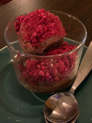 Chocolate mousse 😋 at WILD in Antwerpen