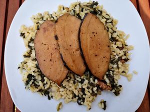 Mittagsmenü, Visch mit Risotto at Geiers Gambrinus in Ganserndorf