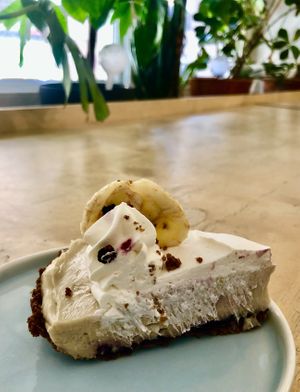 Banana blueberry pie  at Idle Hands in Manchester