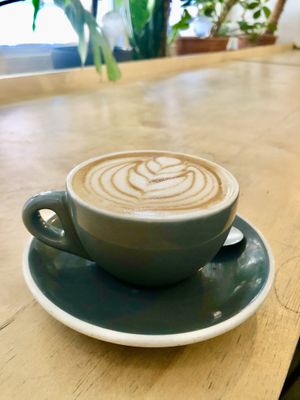 Oat latte  at Idle Hands in Manchester