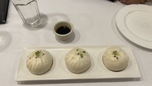 Seared dumplings   at Go Zen in New York City