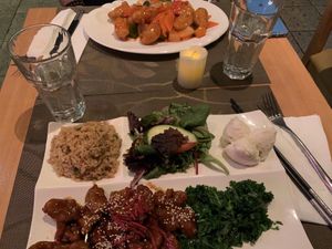 Too much food! 😋 at Go Zen in New York City