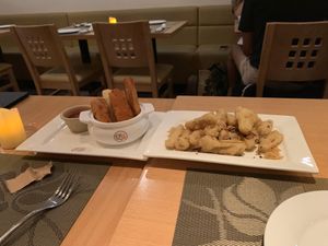 Yuca fries and fries “oysters" at Go Zen in New York City