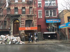 outside from across the street at Go Zen in New York City