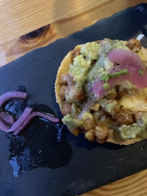 Chickpea Gordita (vegan) at Beats & Burritos in Lagos