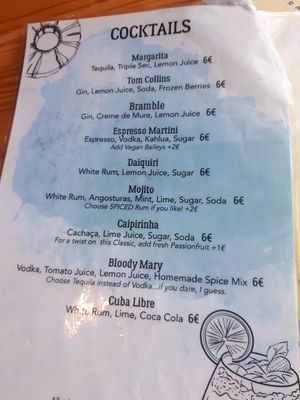 Menu at Beats & Burritos in Lagos