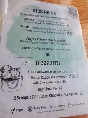 Menu at Beats & Burritos in Lagos